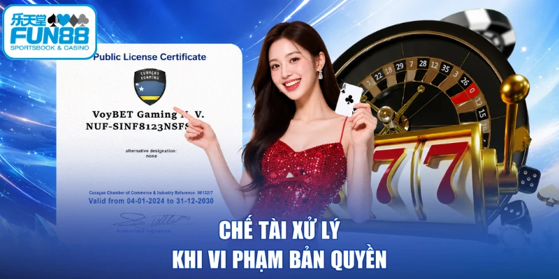 Chế tài xử lý khi vi phạm bản quyền